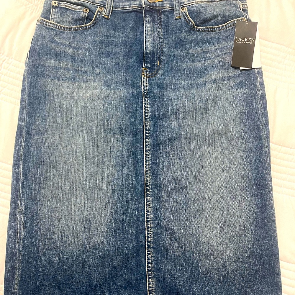 Ralph Lauren jean pencil skirt